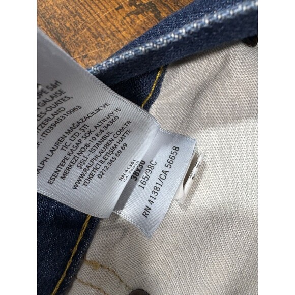 Polo Ralph Lauren Jeans Varick Slim Straight Mens 38x30 Blue Denim 100% Cotton - Picture 7 of 9